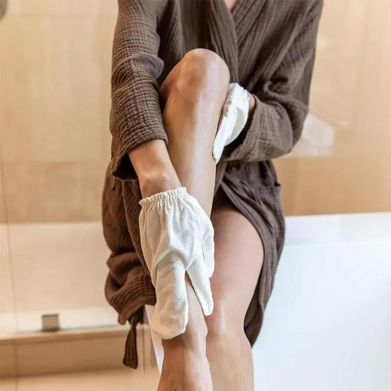 Ayurvedic & Herbal Wellness Kits - Garshana Gloves Raw Silk Massage Gloves