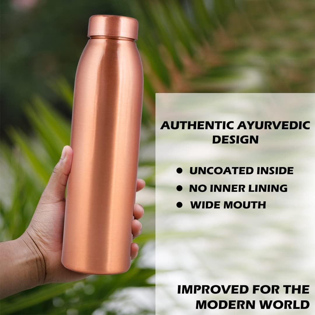 Pure Copper Water Bottle Set o - đánh giá và giá Ayurvedic & Herbal Wellness Kits