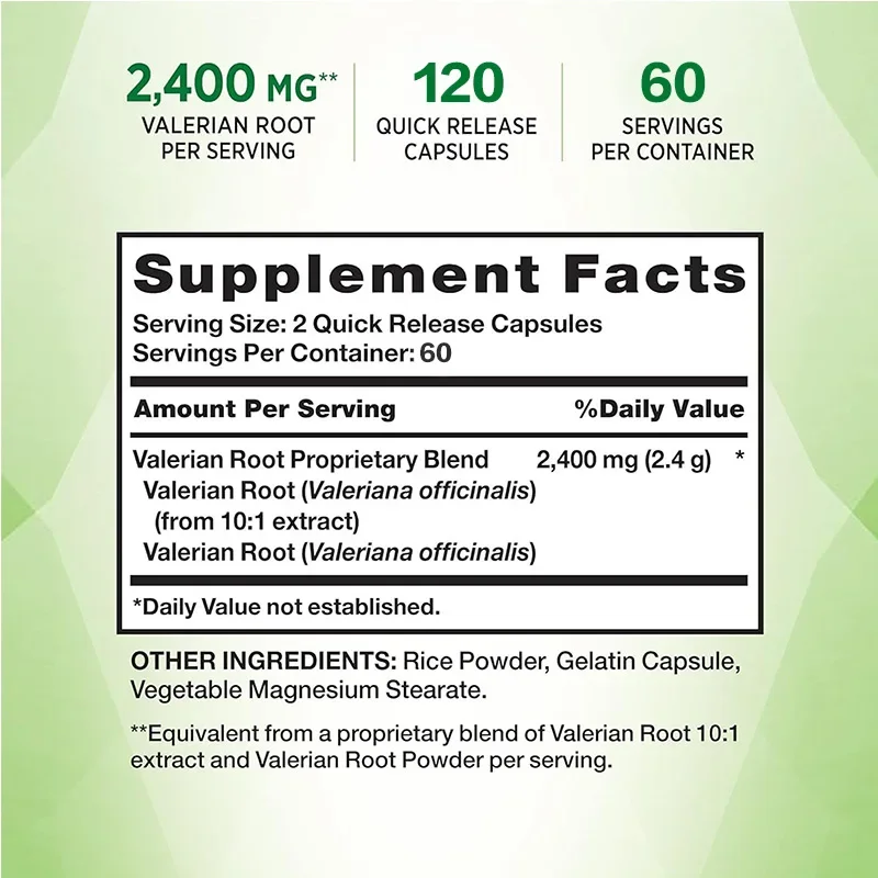 Valerian Root - Provides Sleep - đánh giá và giá Valerian Root Capsule