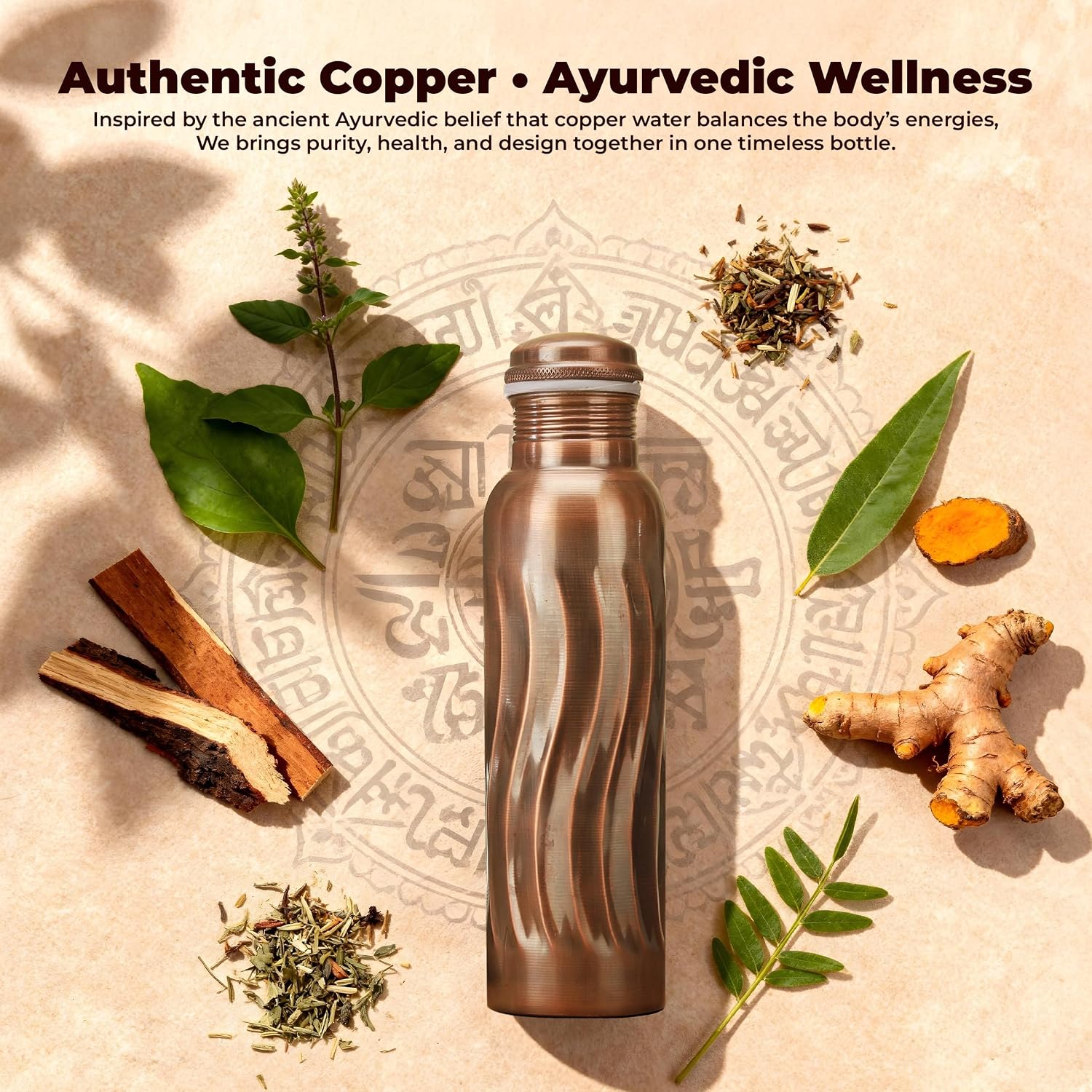 Antique Copper Water Bottles 1 - đánh giá và giá Ayurvedic & Herbal Wellness Kits