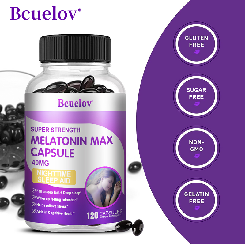 40mg Melatonin Capsules with C - đánh giá và giá Valerian Root Capsule