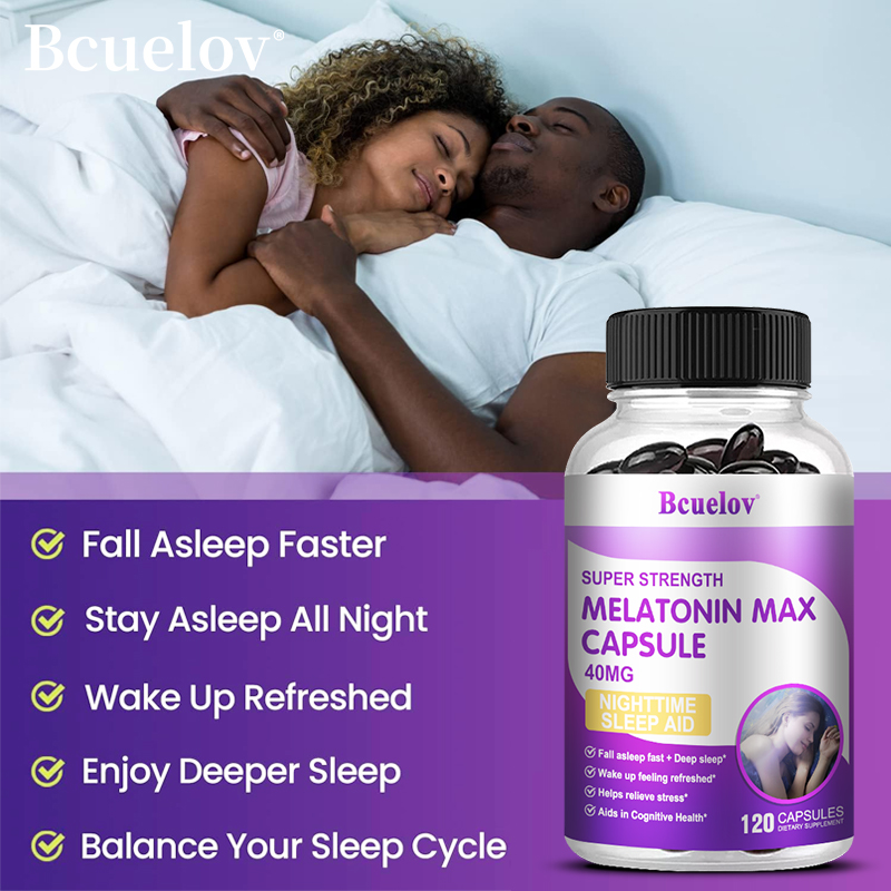 40mg Melatonin Capsules with C - đánh giá và giá Valerian Root Capsule